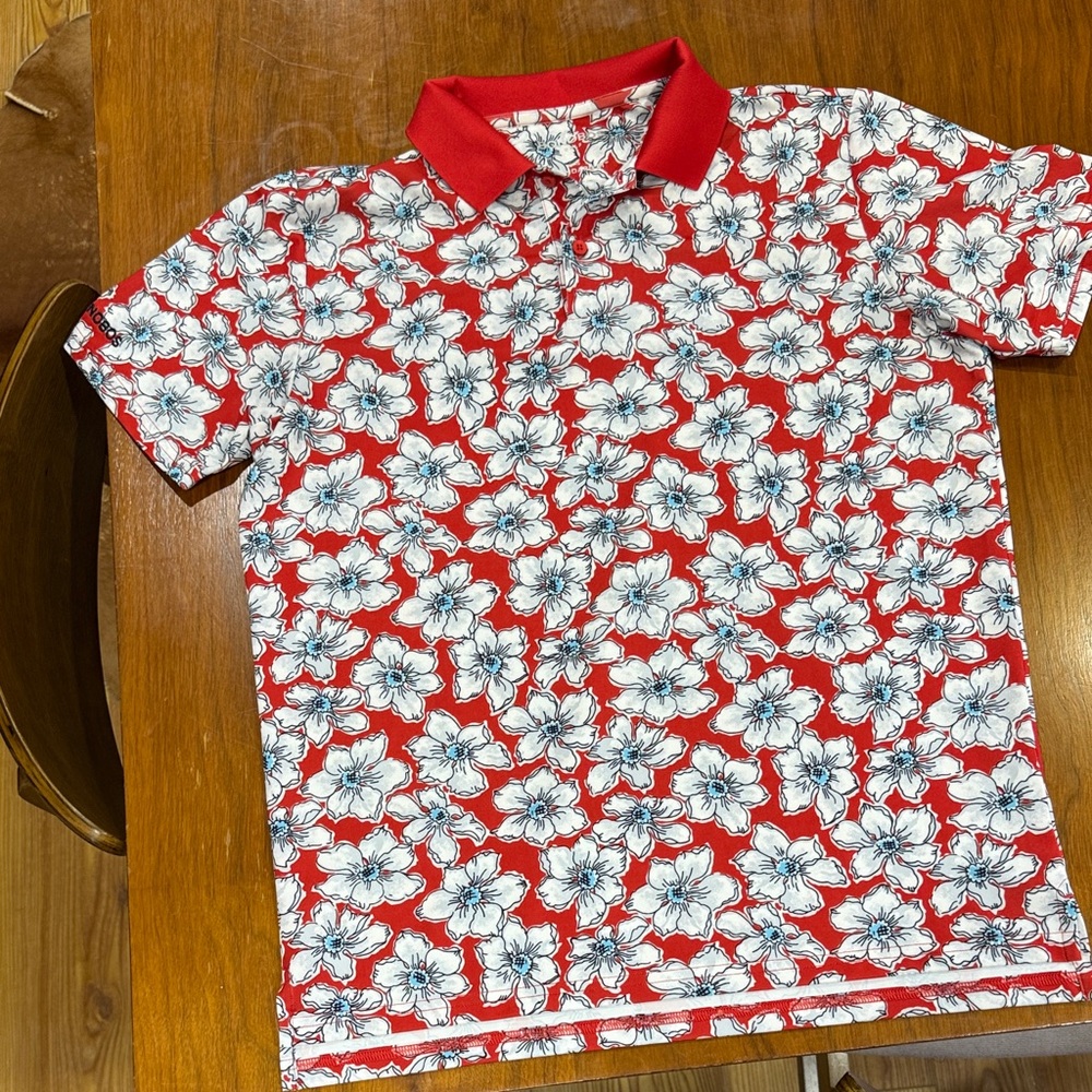 Bonobos Golf Small Standard Fit Red Polo Shirt
